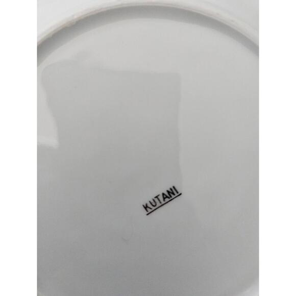 (Set of 6) Kutani Bamboo Porcelain Side Plate White & Sliver Japan 7.5" Asian - Picture 10 of 16
